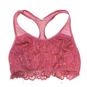 Victoria’s Secret Pink Lace Racerback Bralette